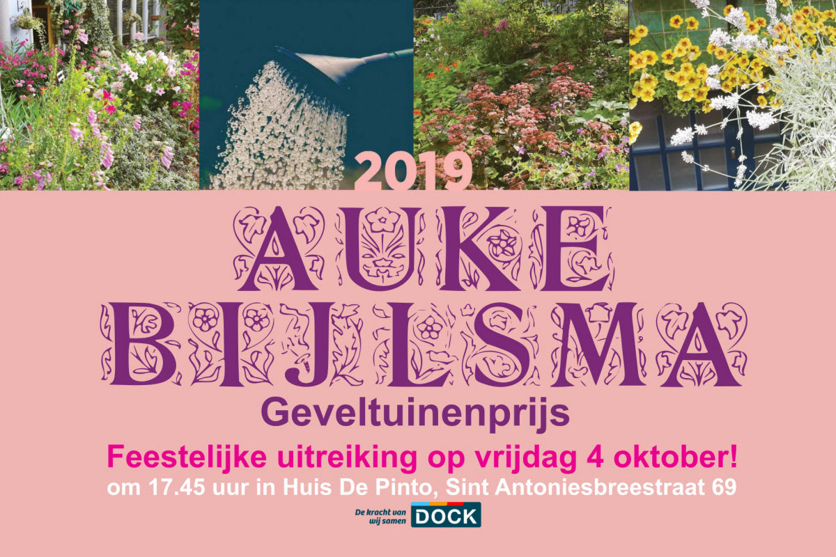 Auke Bijlsma Geveltuinenprijs 2019